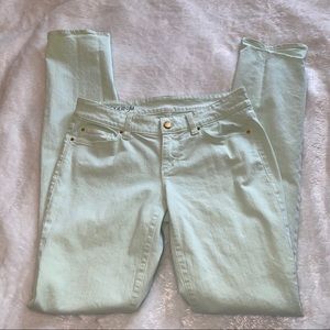 Ann Taylor: stretch mint jeans